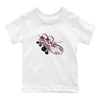 1s Metallic Burgundy shirt to match jordans Skateboard sneaker tees AJ1 Metallic Burgundy SNRT Sneaker Release Tees Baby Toddler White 2 T-Shirt