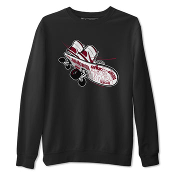 1s Metallic Burgundy shirt to match jordans Skateboard sneaker tees AJ1 Metallic Burgundy SNRT Sneaker Release Tees Unisex Black 2 T-Shirt