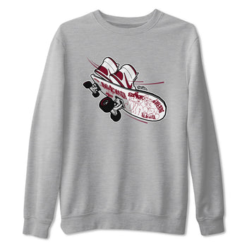1s Metallic Burgundy shirt to match jordans Skateboard sneaker tees AJ1 Metallic Burgundy SNRT Sneaker Release Tees Unisex Heather Grey 2 T-Shirt