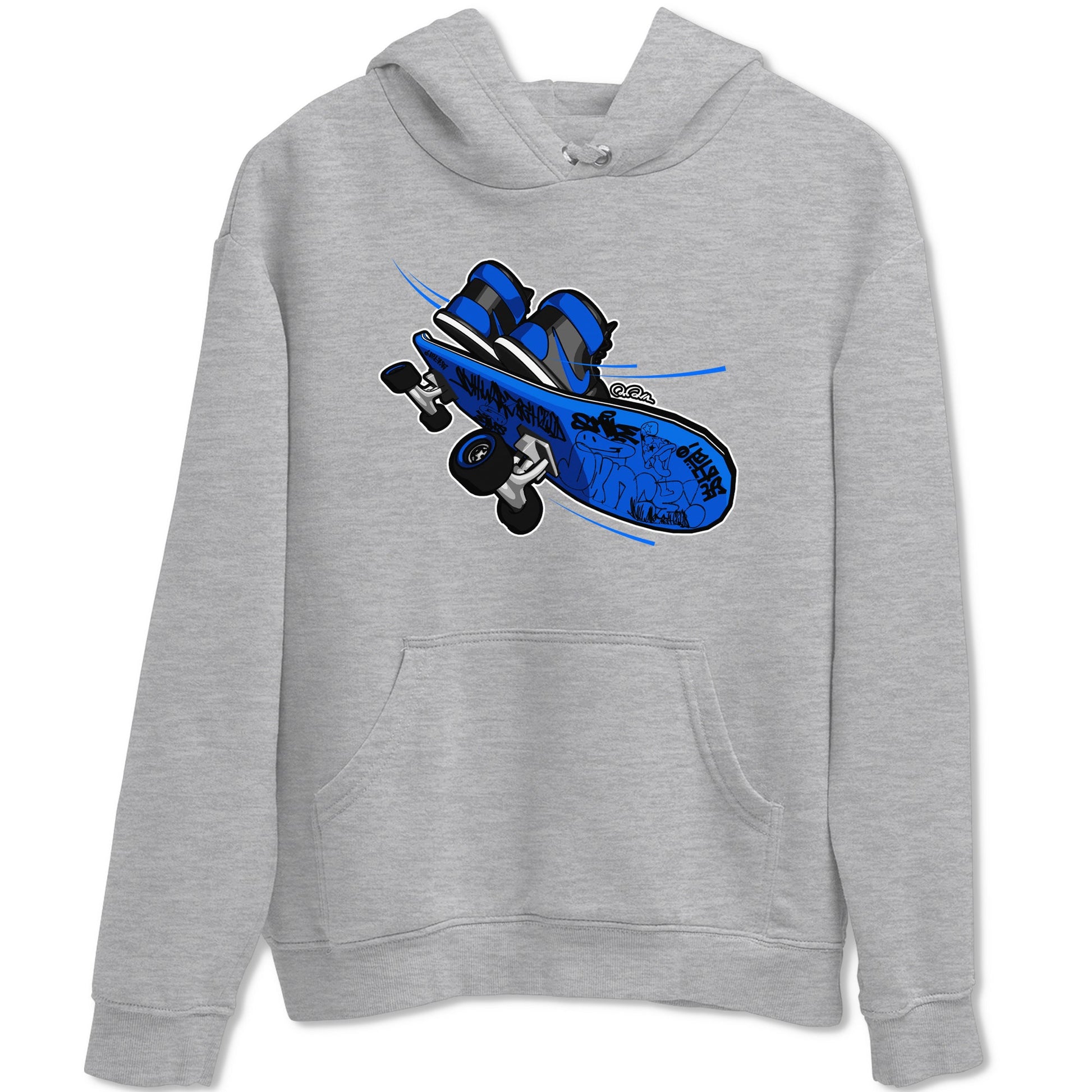 Air Jordan 1 Royal Reimagined shirt to match jordans Skateboard sneaker tees AJ1 Royal Reimagined SNRT Sneaker Release Tees Unisex Heather Grey 2 T-Shirt