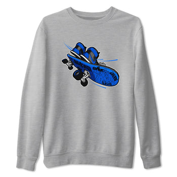 Air Jordan 1 Royal Reimagined shirt to match jordans Skateboard sneaker tees AJ1 Royal Reimagined SNRT Sneaker Release Tees Unisex Heather Grey 2 T-Shirt