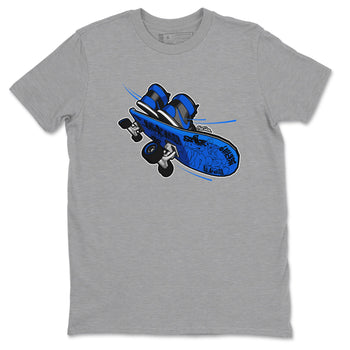 Air Jordan 1 Royal Reimagined shirt to match jordans Skateboard sneaker tees AJ1 Royal Reimagined SNRT Sneaker Release Tees Unisex Heather Grey 2 T-Shirt