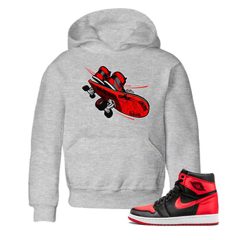 Air Jordan 1 Satin Bred shirt to match jordans Skateboard sneaker tees AJ1 Satin Bred SNRT Sneaker Release Tees Baby Toddler Heather Grey 1 T-Shirt