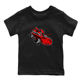 Air Jordan 1 Satin Bred shirt to match jordans Skateboard sneaker tees AJ1 Satin Bred SNRT Sneaker Release Tees Baby Toddler Black 2 T-Shirt