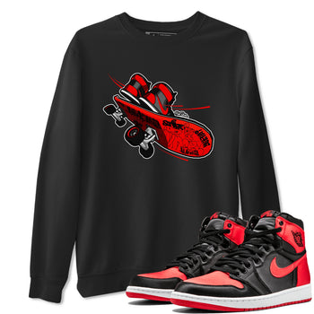 Air Jordan 1 Satin Bred shirt to match jordans Skateboard sneaker tees AJ1 Satin Bred SNRT Sneaker Release Tees Unisex Black 1 T-Shirt