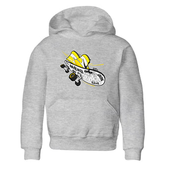 1s Yellow Ochre shirt to match jordans Skateboard sneaker tees Air Jordan 1 Yellow Ochre SNRT sneaker release tees baby toddler Heather Grey 2 cotton Shirt