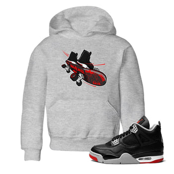 4s Bred Reimagined shirt to match jordans Skateboard sneaker tees Air Jordan 4 Bred Reimagined SNRT Sneaker Release Tees Baby Toddler Heather Grey 1 T-Shirt