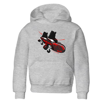4s Bred Reimagined shirt to match jordans Skateboard sneaker tees Air Jordan 4 Bred Reimagined SNRT Sneaker Release Tees Baby Toddler Heather Grey 2 T-Shirt