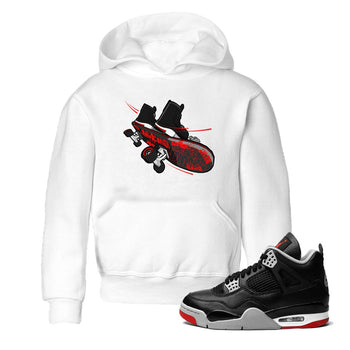 4s Bred Reimagined shirt to match jordans Skateboard sneaker tees Air Jordan 4 Bred Reimagined SNRT Sneaker Release Tees Baby Toddler White 1 T-Shirt