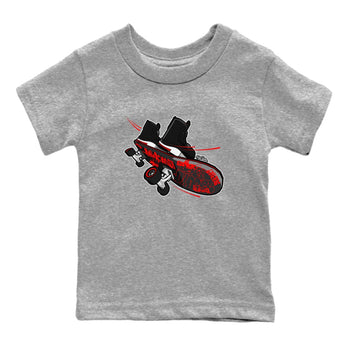 4s Bred Reimagined shirt to match jordans Skateboard sneaker tees Air Jordan 4 Bred Reimagined SNRT Sneaker Release Tees Baby Toddler Heather Grey 2 T-Shirt