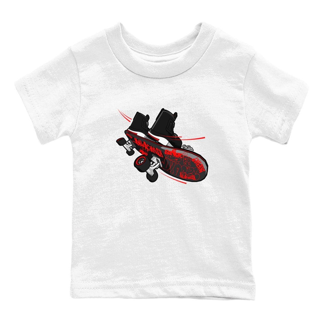 4s Bred Reimagined shirt to match jordans Skateboard sneaker tees Air Jordan 4 Bred Reimagined SNRT Sneaker Release Tees Baby Toddler White 2 T-Shirt