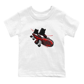 4s Bred Reimagined shirt to match jordans Skateboard sneaker tees Air Jordan 4 Bred Reimagined SNRT Sneaker Release Tees Baby Toddler White 2 T-Shirt