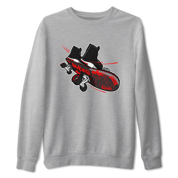 4s Bred Reimagined shirt to match jordans Skateboard sneaker tees Air Jordan 4 Bred Reimagined SNRT Sneaker Release Tees Unisex Heather Grey 2 T-Shirt