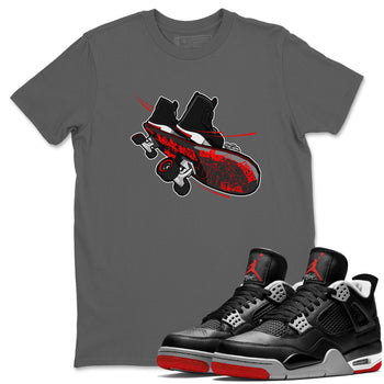 4s Bred Reimagined shirt to match jordans Skateboard sneaker tees Air Jordan 4 Bred Reimagined SNRT Sneaker Release Tees Unisex Cool Grey 1 T-Shirt
