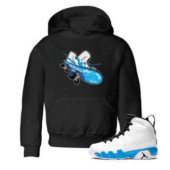 9s Powder Blue shirt to match jordans Skateboard sneaker tees Air Jordan 9 Powder Blue SNRT sneaker release tees baby toddler Black 1 cotton Shirt