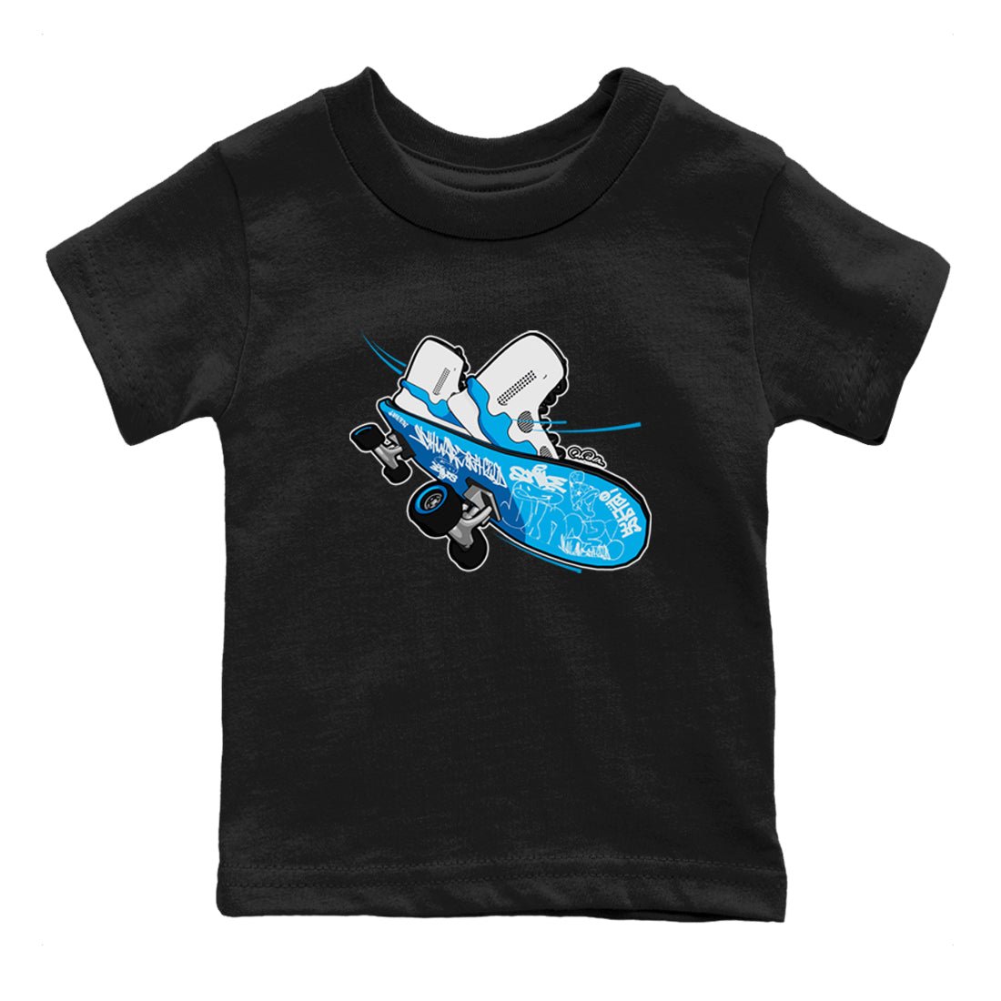 9s Powder Blue shirt to match jordans Skateboard sneaker tees Air Jordan 9 Powder Blue SNRT sneaker release tees baby toddler Black 2 cotton Shirt