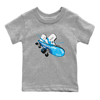 9s Powder Blue shirt to match jordans Skateboard sneaker tees Air Jordan 9 Powder Blue SNRT sneaker release tees baby toddler Heather Grey 2 cotton Shirt