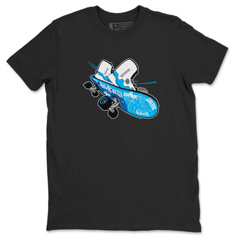 9s Powder Blue shirt to match jordans Skateboard sneaker tees Air Jordan 9 Powder Blue SNRT Sneaker Release Tees unisex cotton Black 2 crew neck shirt