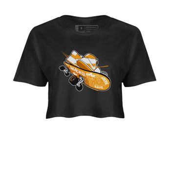 Dunk Dark Curry shirt to match jordans Skateboard sneaker tees AJ1 Low Dark Curry SNRT Sneaker Release Tees Black 2 crop length shirt