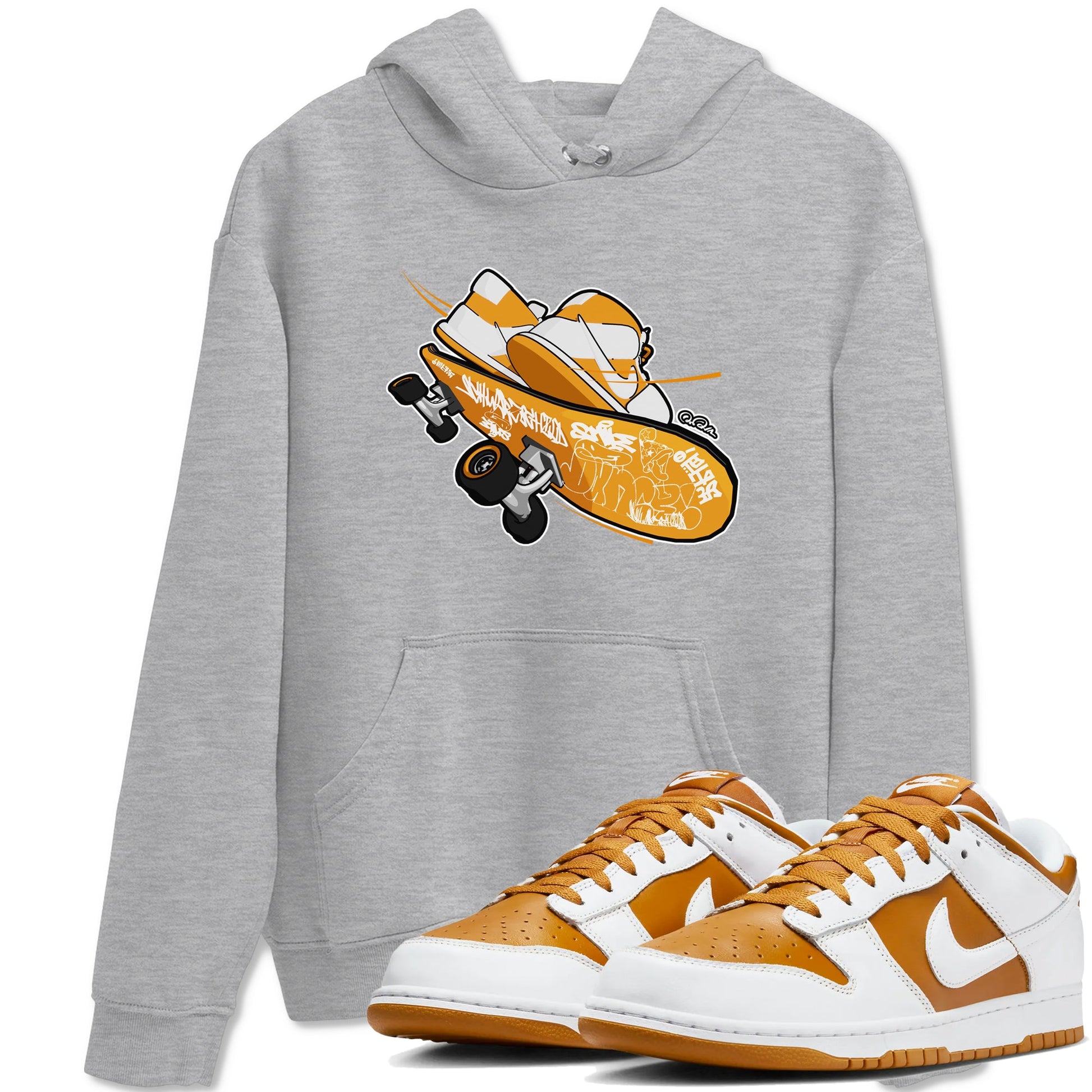 Dunk Dark Curry shirt to match jordans Skateboard sneaker tees AJ1 Low Dark Curry SNRT Sneaker Release Tees unisex cotton Heather Grey 1 crew neck shirt