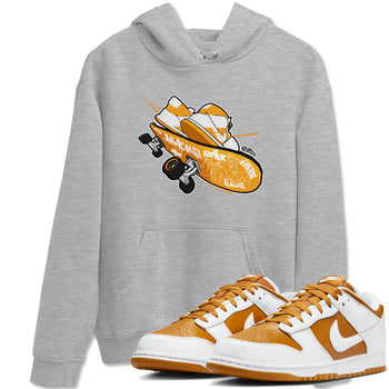 Dunk Dark Curry shirt to match jordans Skateboard sneaker tees AJ1 Low Dark Curry SNRT Sneaker Release Tees unisex cotton Heather Grey 1 crew neck shirt