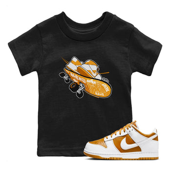 Dunk Dark Curry shirt to match jordans Skateboard sneaker tees AJ1 Low Dark Curry SNRT sneaker release tees baby toddler Black 1 cotton Shirt