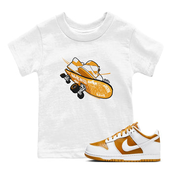 Dunk Dark Curry shirt to match jordans Skateboard sneaker tees AJ1 Low Dark Curry SNRT sneaker release tees baby toddler White 1 cotton Shirt