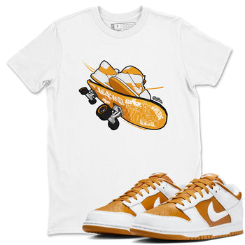 Dunk Dark Curry shirt to match jordans Skateboard sneaker tees AJ1 Low Dark Curry SNRT Sneaker Release Tees unisex cotton White 1 crew neck shirt