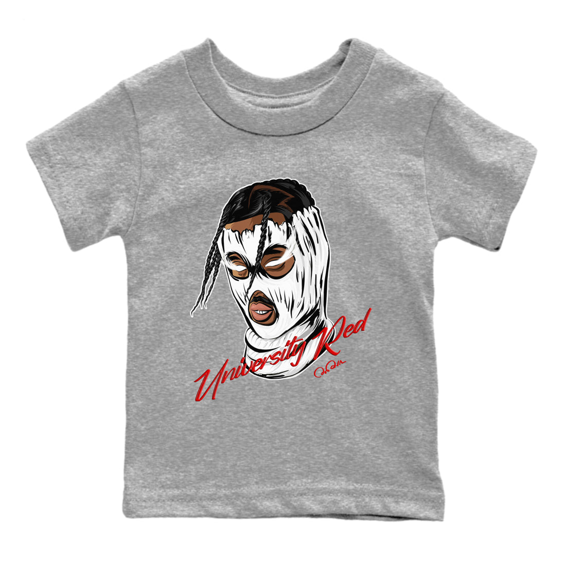 Jordan 1 Low University Red shirt to match jordans Ski Mask Gang sneakertees AJ1 Low University Red SNRT Sneaker Release Tees Baby Toddler Heather Grey 2 T-Shirt