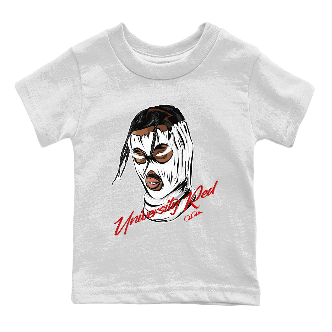 Jordan 1 Low University Red shirt to match jordans Ski Mask Gang sneakertees AJ1 Low University Red SNRT Sneaker Release Tees Baby Toddler White 2 T-Shirt