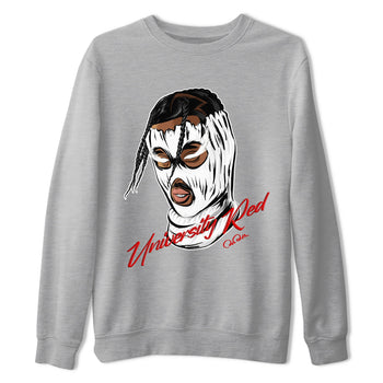 Jordan 1 Low University Red shirt to match jordans Ski Mask Gang sneakertees AJ1 Low University Red SNRT Sneaker Release Tees Unisex Heather Grey 2 T-Shirt