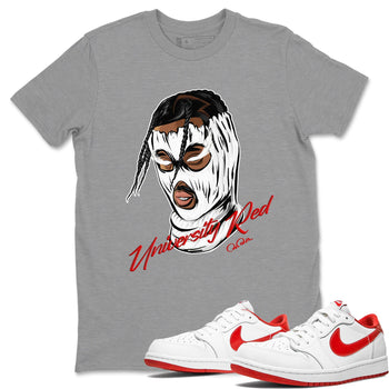 Ski Mask Gang SNRT Sneaker Tee - Air Jordan 1 University Red - SNRT Sneaker Tee