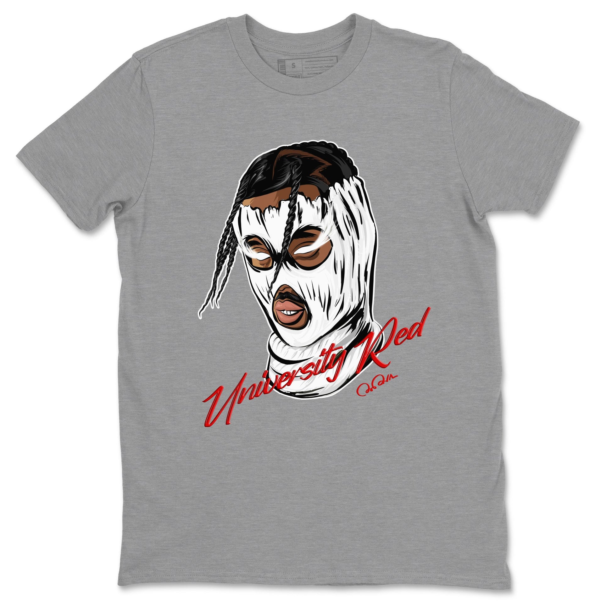 Jordan 1 Low University Red shirt to match jordans Ski Mask Gang sneakertees AJ1 Low University Red SNRT Sneaker Release Tees Unisex Heather Grey 2 T-Shirt