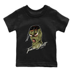 Air Jordan 1 Travis Scott Golf shirt to match jordans Ski Mask Gang sneaker tees AJ1 lowTravis Scott Golf SNRT Sneaker Release Tees Baby Toddler Black 2 T-Shirt