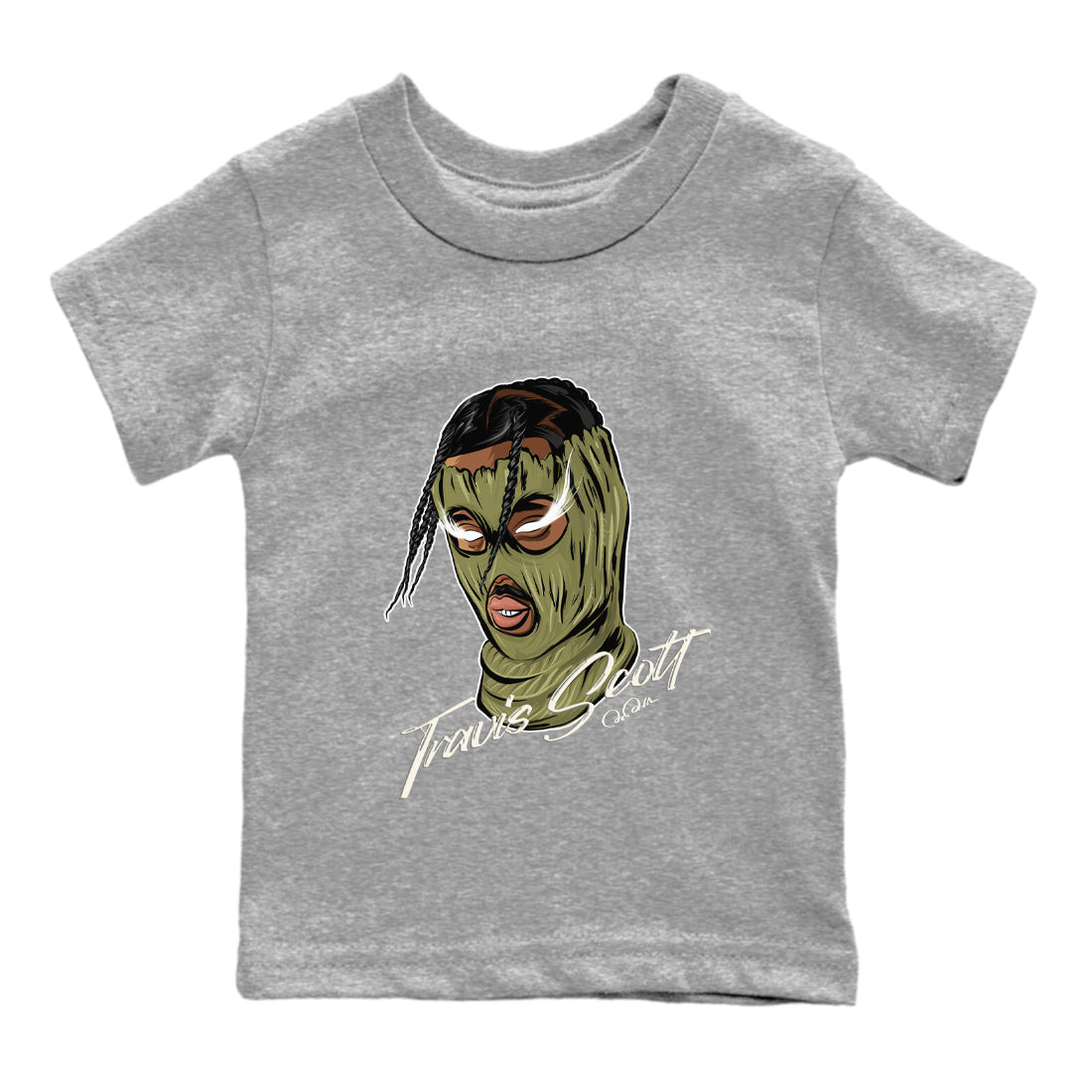 Air Jordan 1 Travis Scott Golf shirt to match jordans Ski Mask Gang sneaker tees AJ1 lowTravis Scott Golf SNRT Sneaker Release Tees Baby Toddler Heather Grey 2 T-Shirt