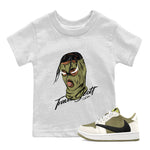 Air Jordan 1 Travis Scott Golf shirt to match jordans Ski Mask Gang sneaker tees AJ1 lowTravis Scott Golf SNRT Sneaker Release Tees Baby Toddler White 1 T-Shirt