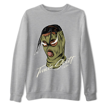 Air Jordan 1 Travis Scott Golf shirt to match jordans Ski Mask Gang sneaker tees AJ1 lowTravis Scott Golf SNRT Sneaker Release Tees Unisex Heather Grey 2 T-Shirt
