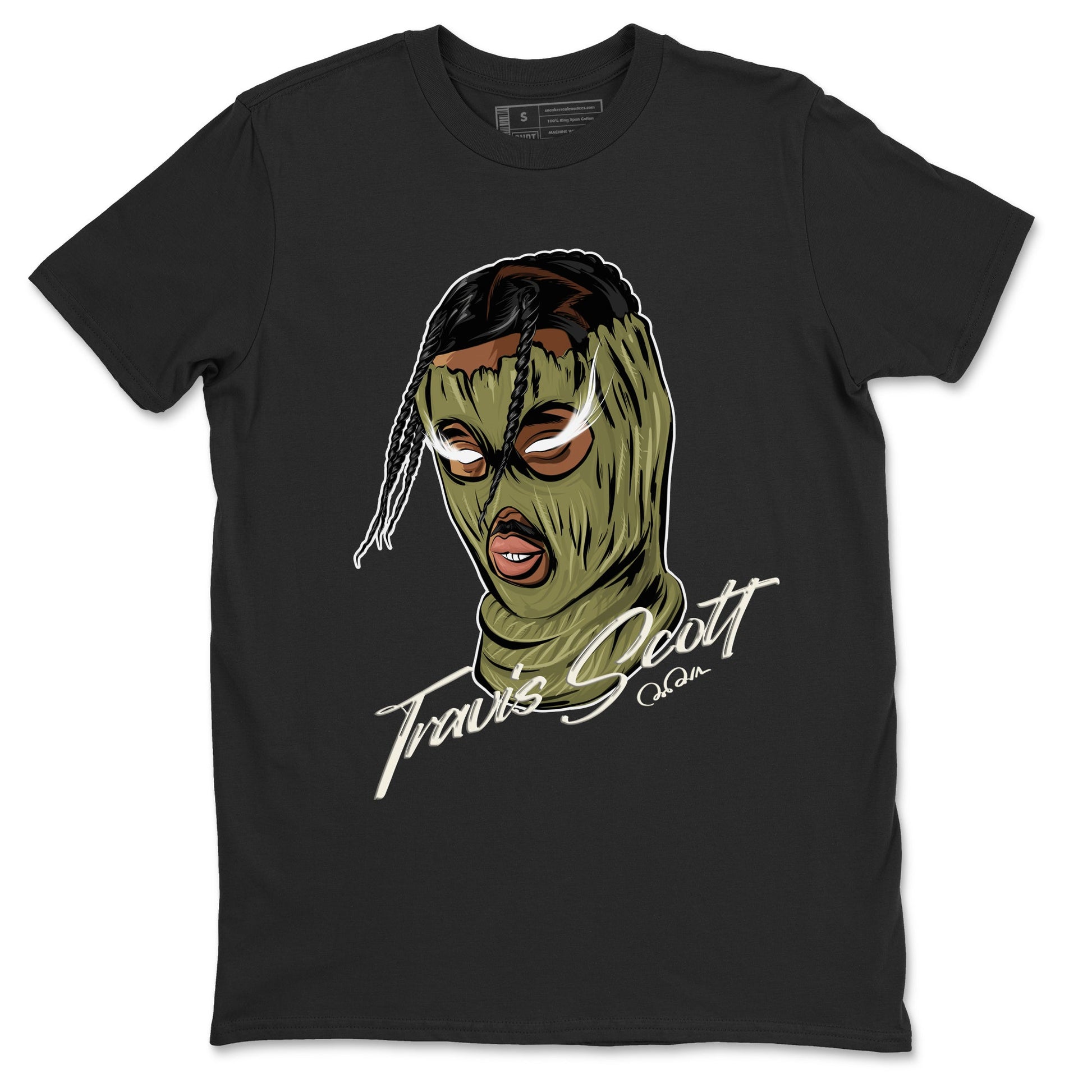Air Jordan 1 Travis Scott Golf shirt to match jordans Ski Mask Gang sneaker tees AJ1 lowTravis Scott Golf SNRT Sneaker Release Tees Unisex Black 2 T-Shirt