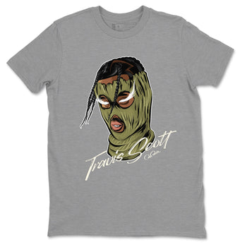 Air Jordan 1 Travis Scott Golf shirt to match jordans Ski Mask Gang sneaker tees AJ1 lowTravis Scott Golf SNRT Sneaker Release Tees Unisex Heather Grey 2 T-Shirt