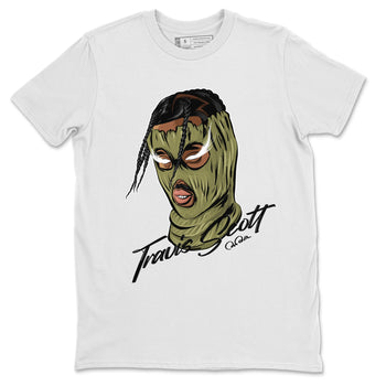 Air Jordan 1 Travis Scott Golf shirt to match jordans Ski Mask Gang sneaker tees AJ1 lowTravis Scott Golf SNRT Sneaker Release Tees Unisex White 2 T-Shirt