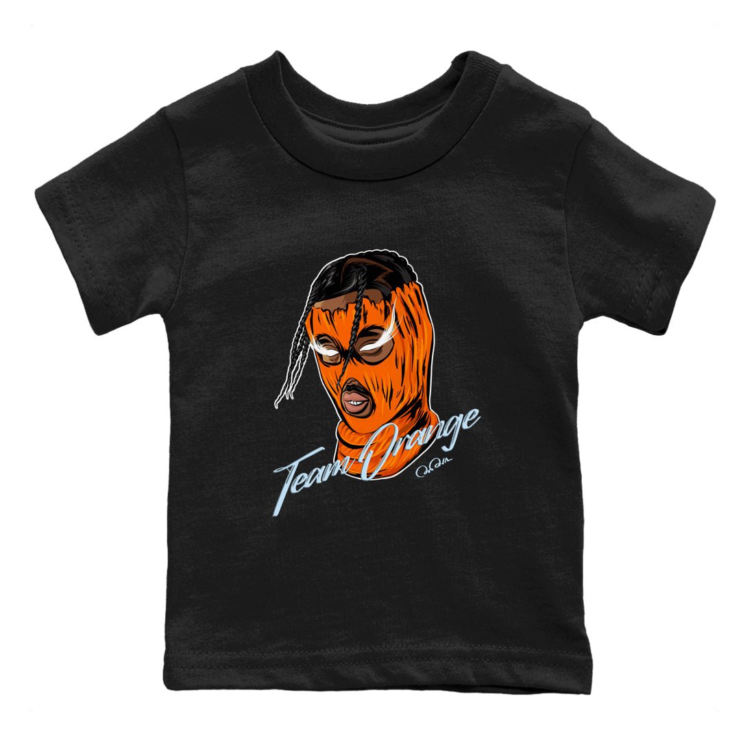 Crazy 8 Team Orange shirt to match jordans Ski Mask Gang sneaker tees Adidas Crazy 8 Team Orange SNRT Sneaker Release Tees Baby Toddler Black 2 T-Shirt