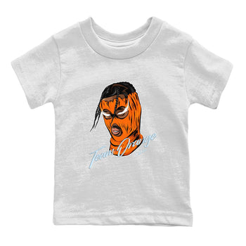 Crazy 8 Team Orange shirt to match jordans Ski Mask Gang sneaker tees Adidas Crazy 8 Team Orange SNRT Sneaker Release Tees Baby Toddler White 2 T-Shirt