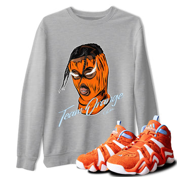 Crazy 8 Team Orange shirt to match jordans Ski Mask Gang sneaker tees Adidas Crazy 8 Team Orange SNRT Sneaker Release Tees Unisex Heather Grey 1 T-Shirt