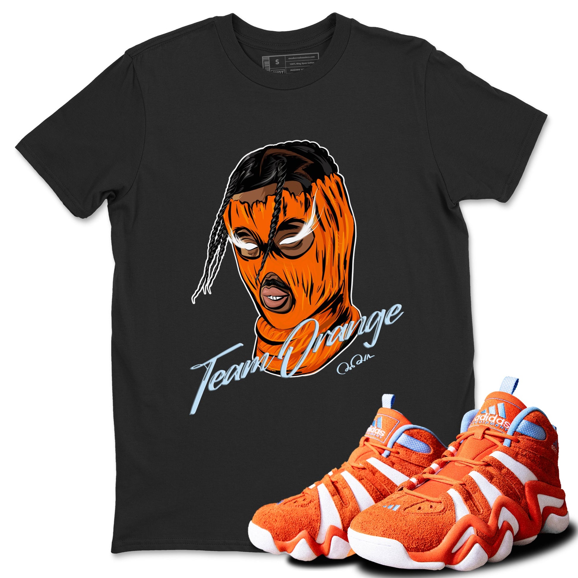 Crazy 8 Team Orange shirt to match jordans Ski Mask Gang sneaker tees Adidas Crazy 8 Team Orange SNRT Sneaker Release Tees Unisex Black 1 T-Shirt