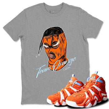 Crazy 8 Team Orange shirt to match jordans Ski Mask Gang sneaker tees Adidas Crazy 8 Team Orange SNRT Sneaker Release Tees Unisex Heather Grey 1 T-Shirt