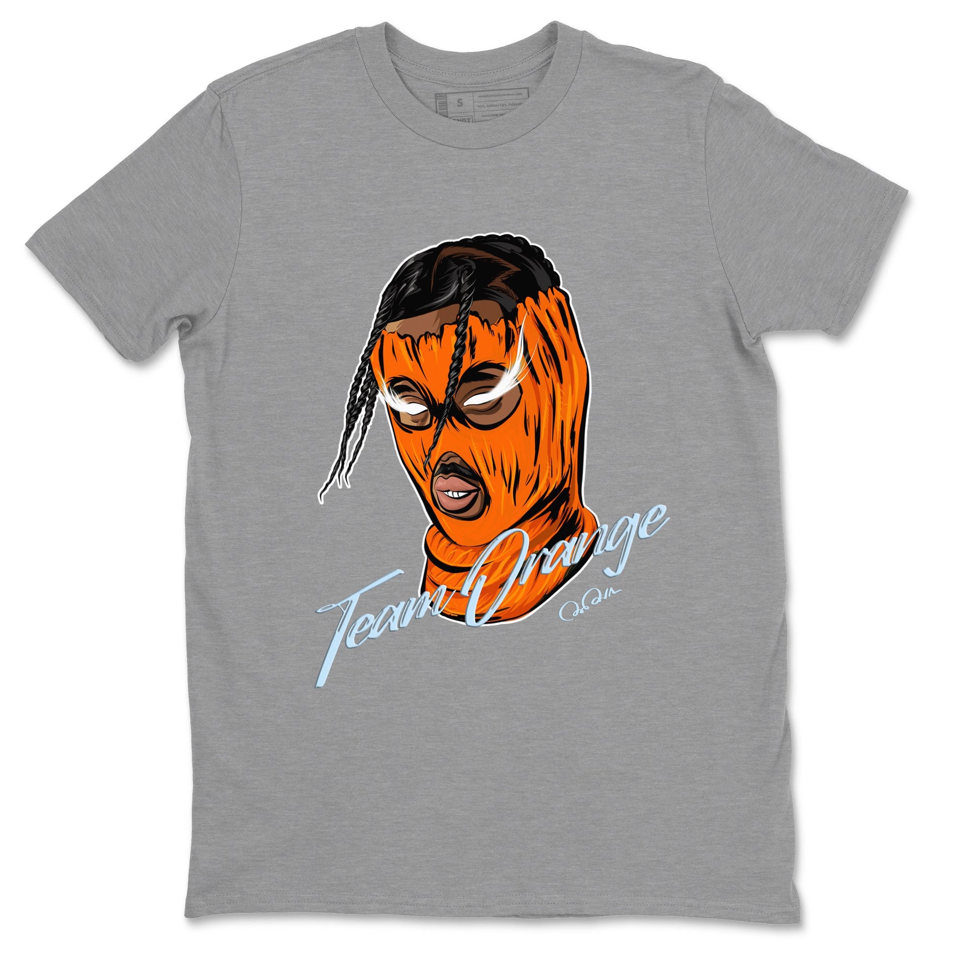 Crazy 8 Team Orange shirt to match jordans Ski Mask Gang sneaker tees Adidas Crazy 8 Team Orange SNRT Sneaker Release Tees Unisex Heather Grey 2 T-Shirt