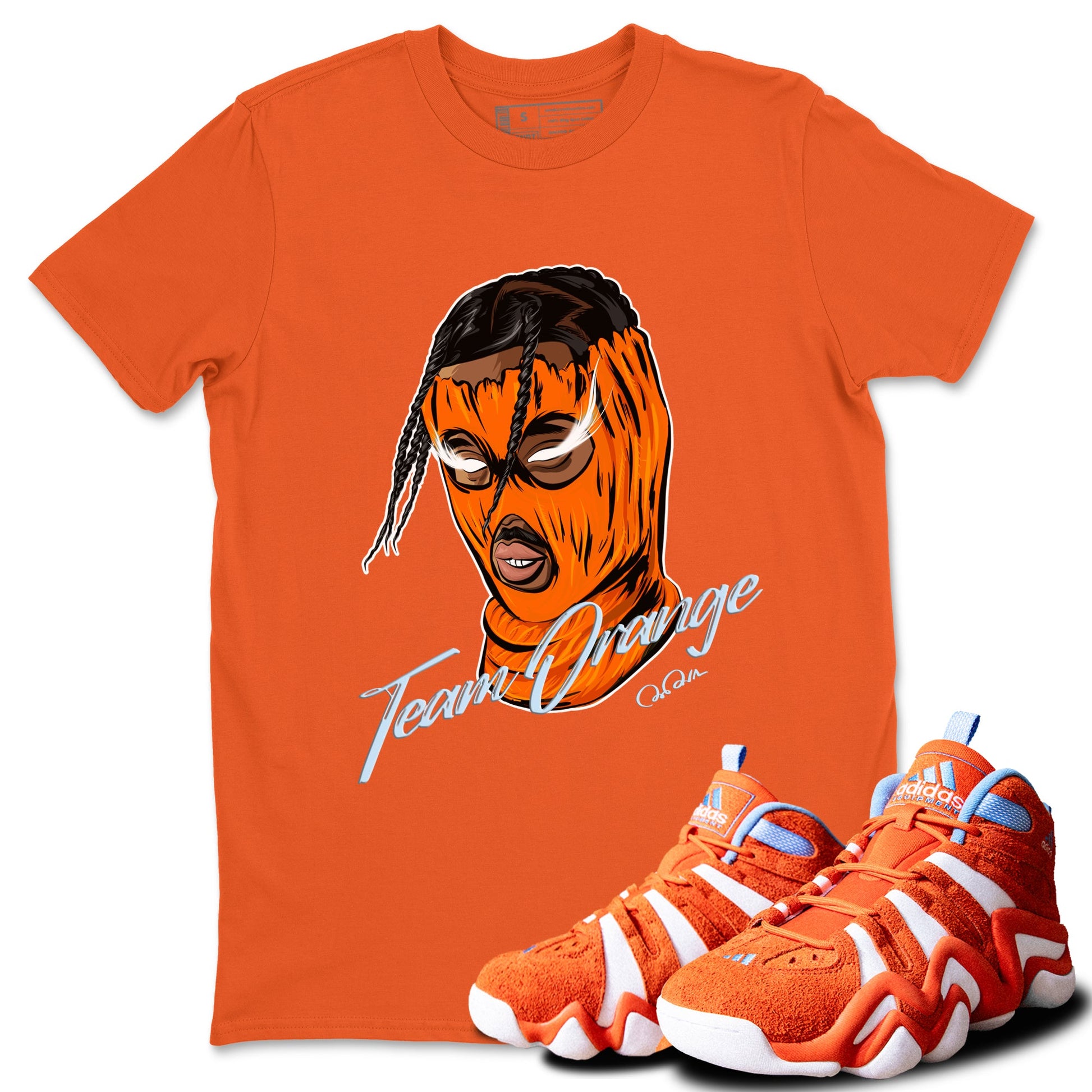 Crazy 8 Team Orange shirt to match jordans Ski Mask Gang sneaker tees Adidas Crazy 8 Team Orange SNRT Sneaker Release Tees Unisex Orange 1 T-Shirt