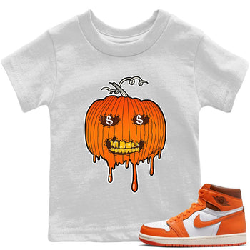 Jordan 1 Starfish unique Halloween sneaker tee Ski Mask Pumpkin Sneaker Tees Jordan 1 Starfish Sneaker Release Tees Kids Shirts
