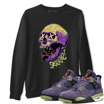 Air Jordan 4 Canyon Purple shirt to match jordans Skrrr sneaker tees AJ4 Canyon Purple SNRT Sneaker Release Tees Unisex Black 1 T-Shirt, Halloween tshirt