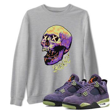 Air Jordan 4 Canyon Purple shirt to match jordans Skrrr sneaker tees AJ4 Canyon Purple SNRT Sneaker Release Tees Unisex Heather Grey 1 T-Shirt, Halloween tshirt